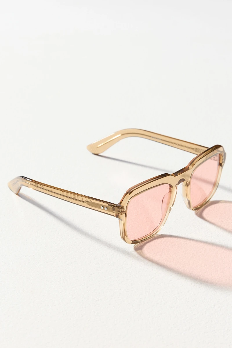 Spitfire Translucent Square Sunglasses