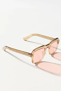 Spitfire Translucent Square Sunglasses