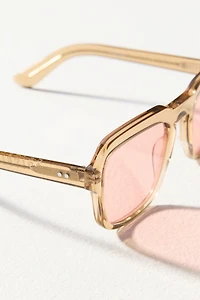 Spitfire Translucent Square Sunglasses