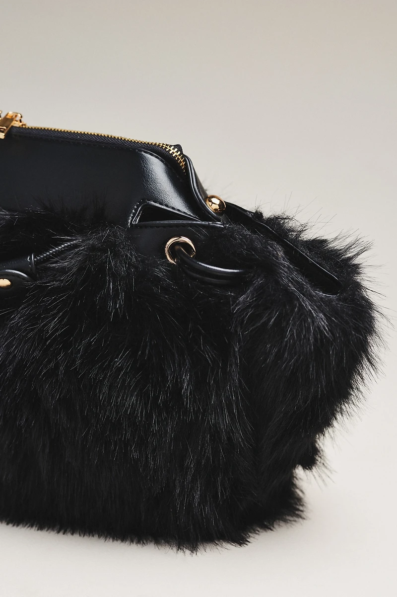 Faux Fur Shoulder Bag