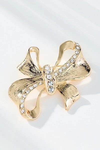 Ornate Bow Brooch