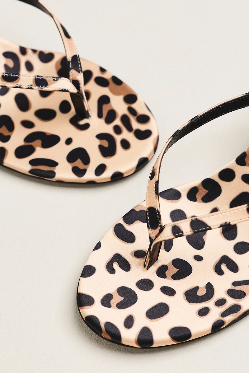 Black Suede Studio Tash 50 Thong Kitten Heels