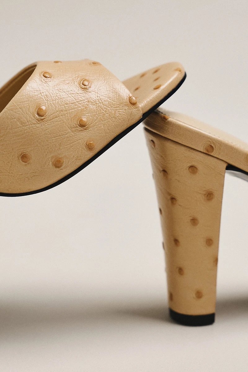 Black Suede Studio Lila 95 Open-Toe Heels