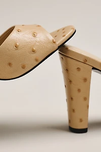 Black Suede Studio Lila 95 Open-Toe Heels