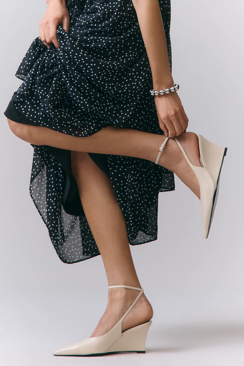 Black Suede Studio Eliana 70 Wedges