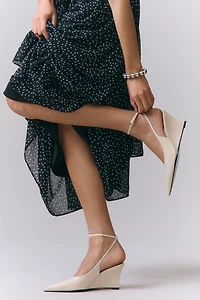 Black Suede Studio Eliana 70 Wedges