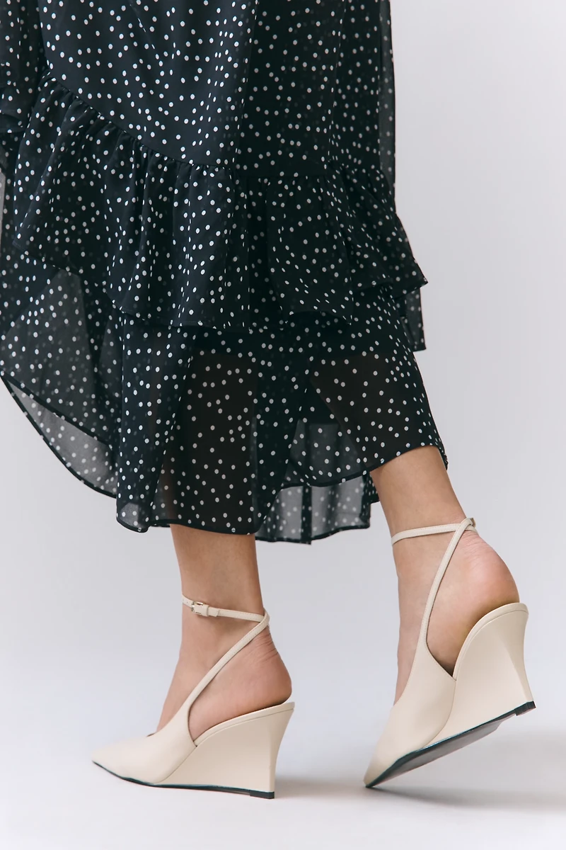 Black Suede Studio Eliana 70 Wedges