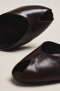 Black Suede Studio Dovie 70 Mule Kitten Heels