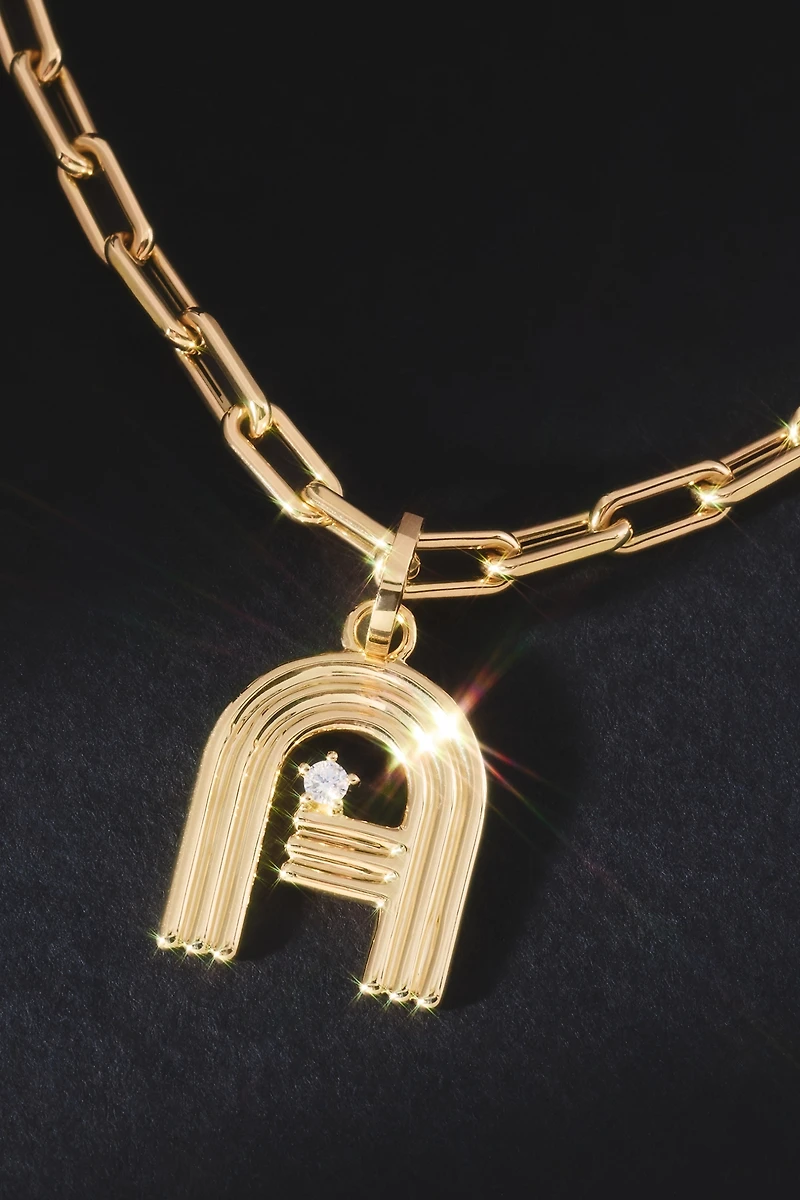 Adina Reyter Groovy Diamond Initial Hinged Charm