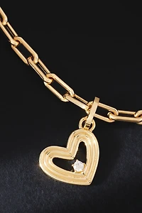 Adina Reyter Groovy Diamond Heart Hinged Charm