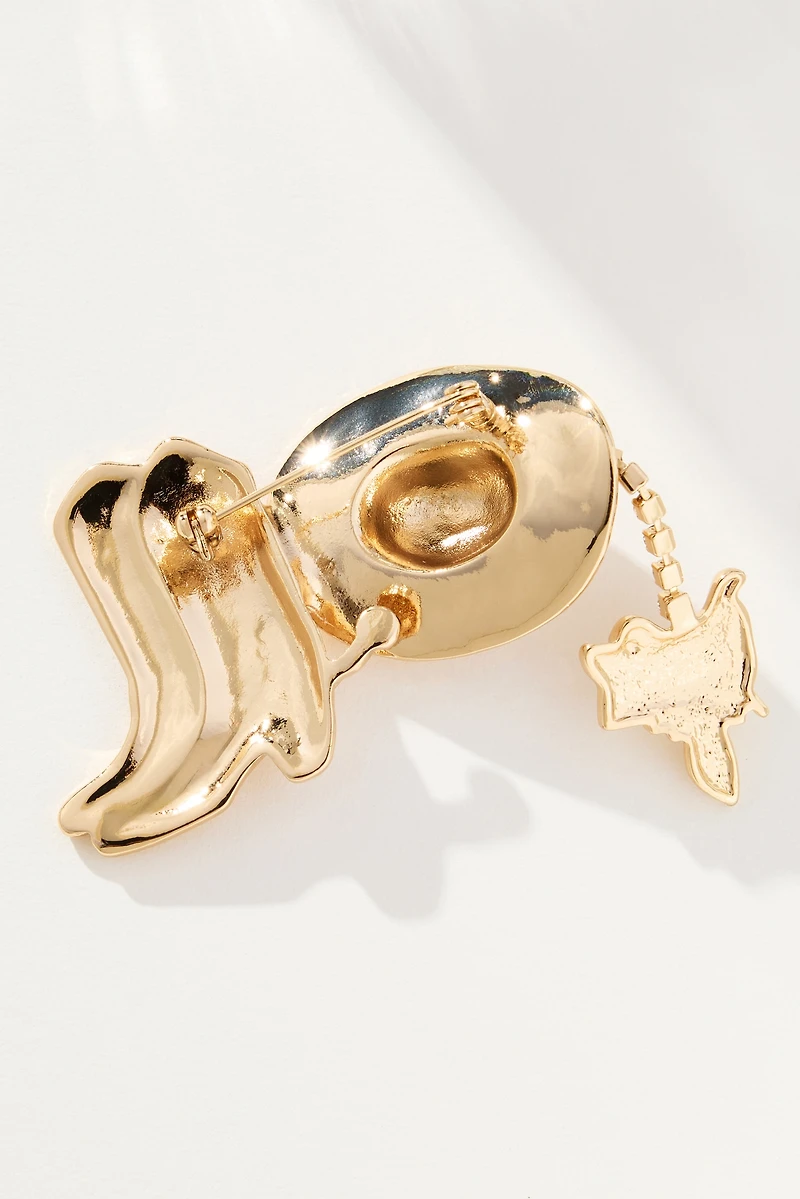 Cowgirl Brooch