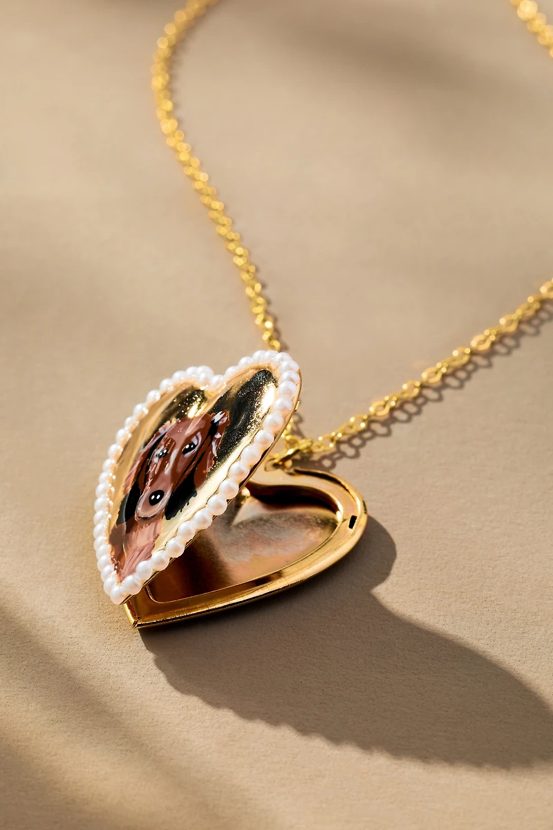 Susan Alexandra Pet Devotion Locket Necklace