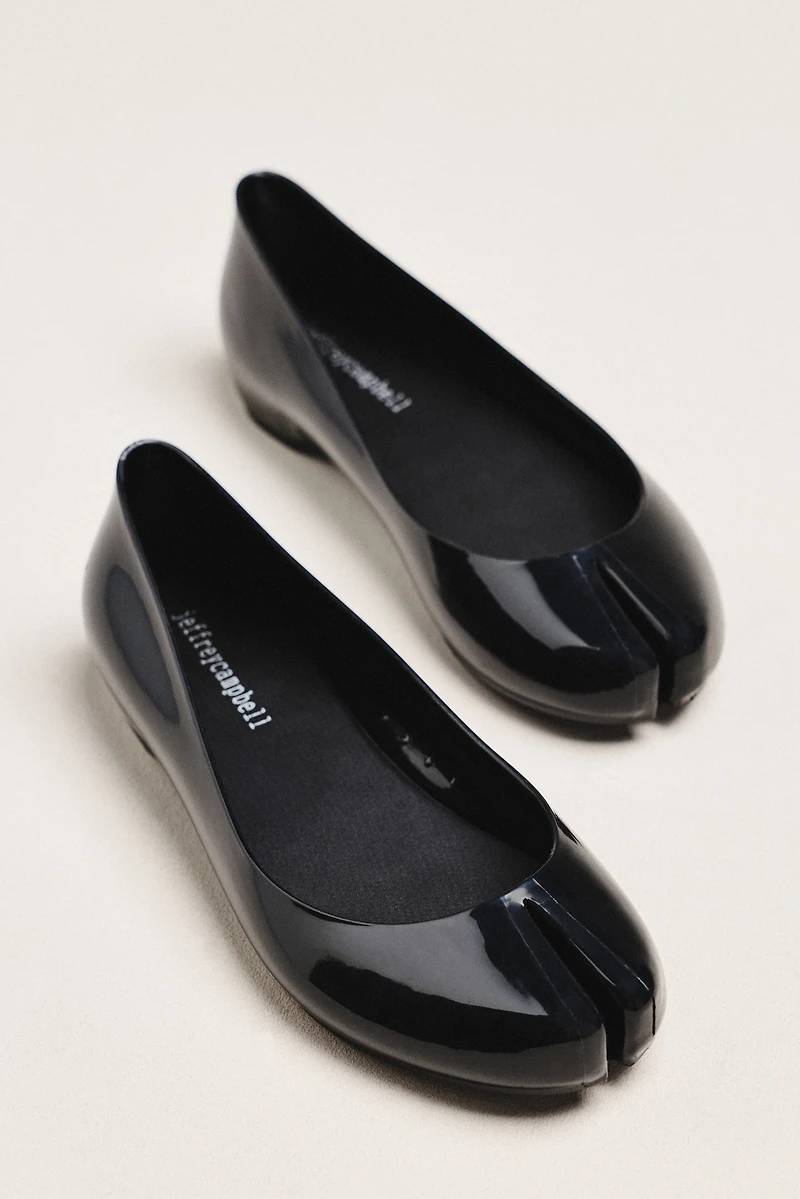 Jeffrey Campbell Fixed Split-Toe Jelly Ballet Flats