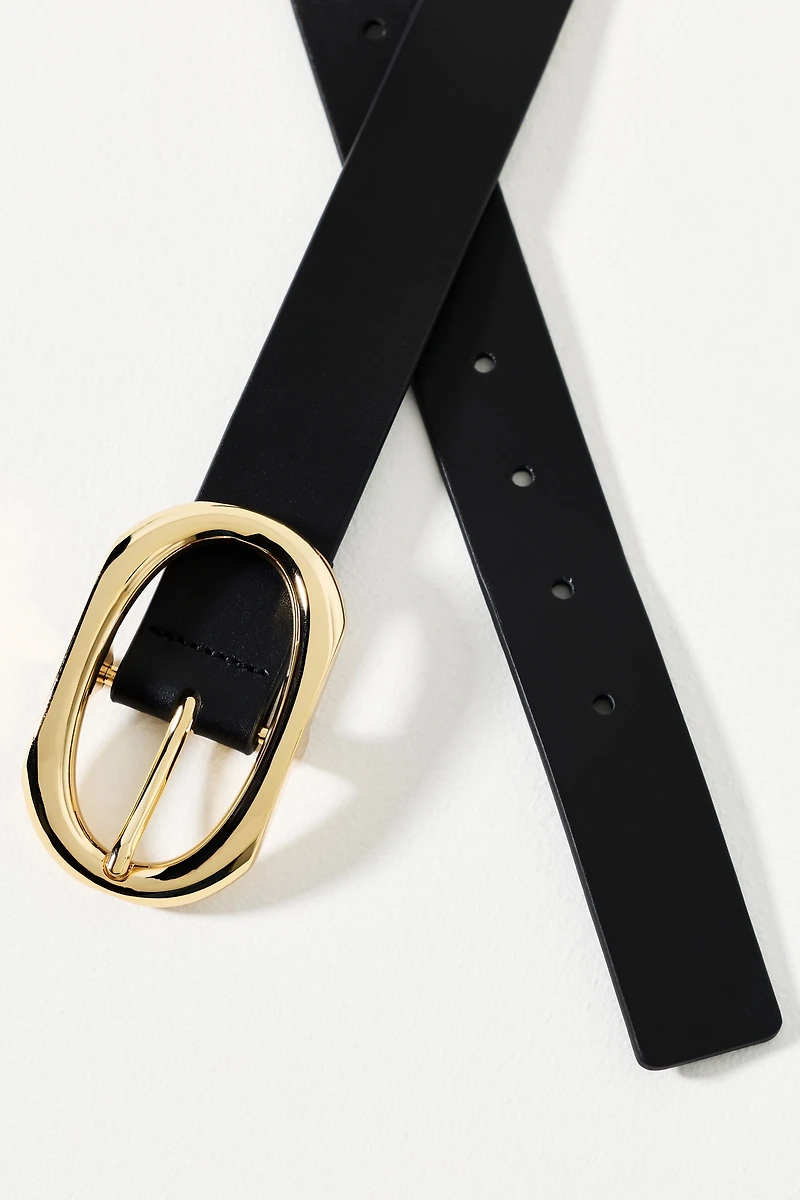 Anine Bing Signature Link Oval Buckle Belt