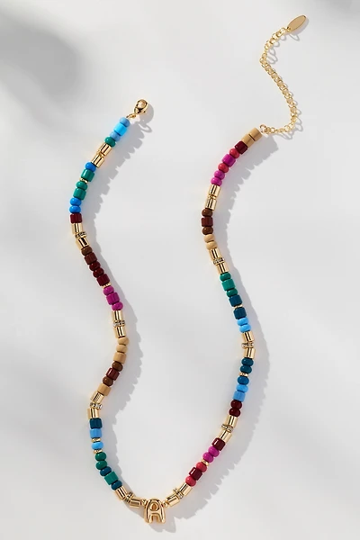 Beaded Monogram Necklace