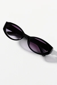Reality Eyewear Slim Wrapped Oval Sunglasses