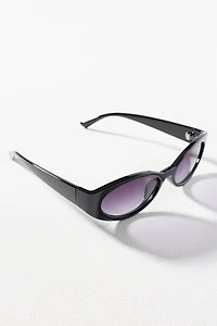 Reality Eyewear Slim Wrapped Oval Sunglasses