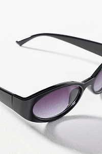 Reality Eyewear Slim Wrapped Oval Sunglasses