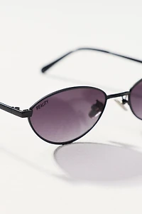 Reality Eyewear Slim Oval Metal Sunglasses