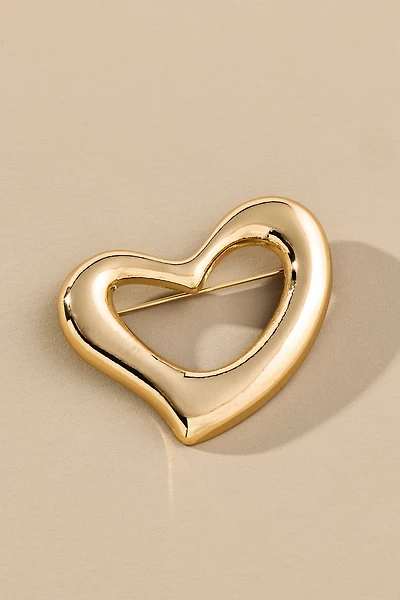 Heart Silhouette Brooch