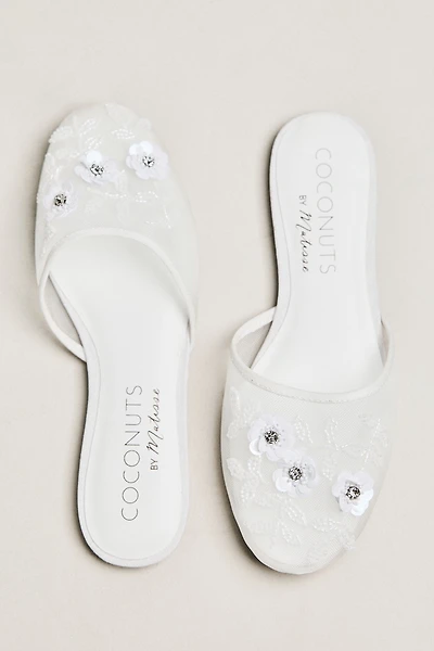 Coconuts by Matisse Maven Beaded Mesh Mule Flats