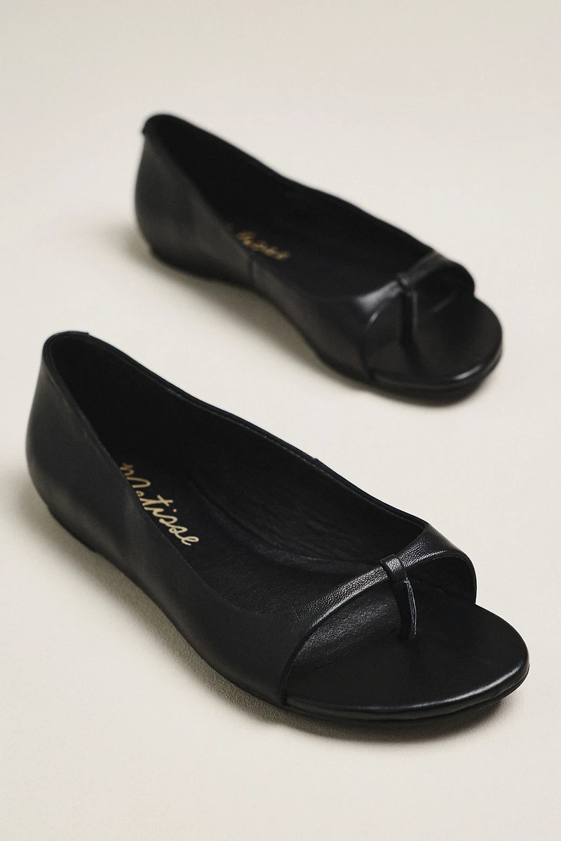 Matisse Neptune Open-Toe Bow Flats