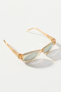 Poppy Lissiman Kaz Slim Mirrored Sunglasses