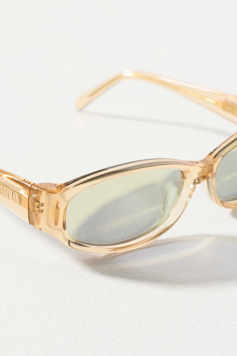 Poppy Lissiman Kaz Slim Mirrored Sunglasses