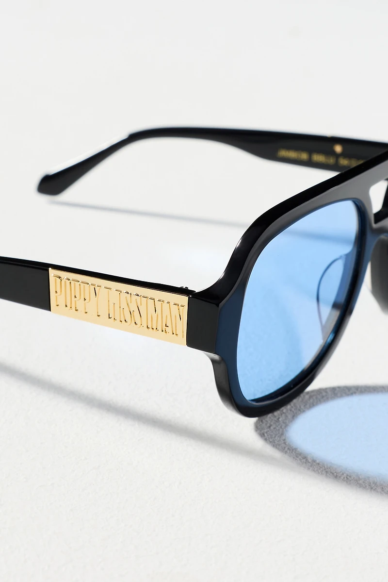 Poppy Lissiman Jimbob Oversized Aviator Sunglasses