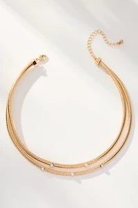 Crystal Double Collar Necklace