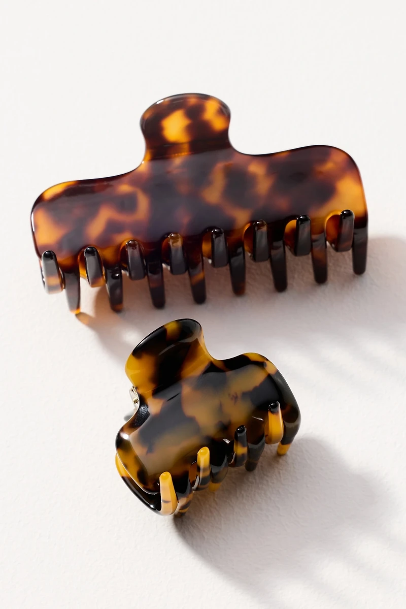 Tortoiseshell Hair Claws, Set of 2