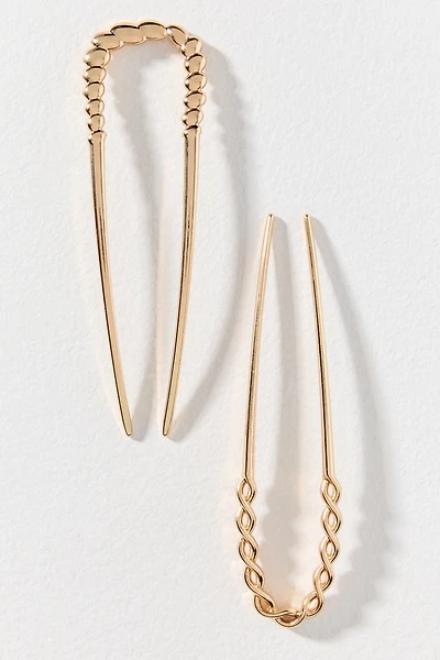 Metal Hair Pins, Set of 2