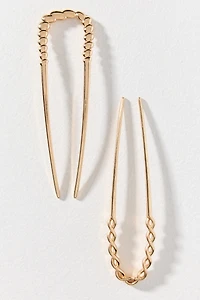 Metal Hair Pins, Set of 2