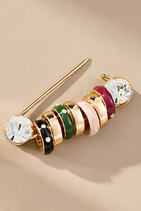 Paperclip Donut Charm Brooch