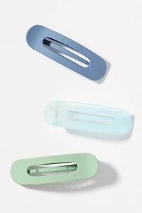 Violet & Brooks Cassie Flat Lay Hair Claw Clips, Set of 3