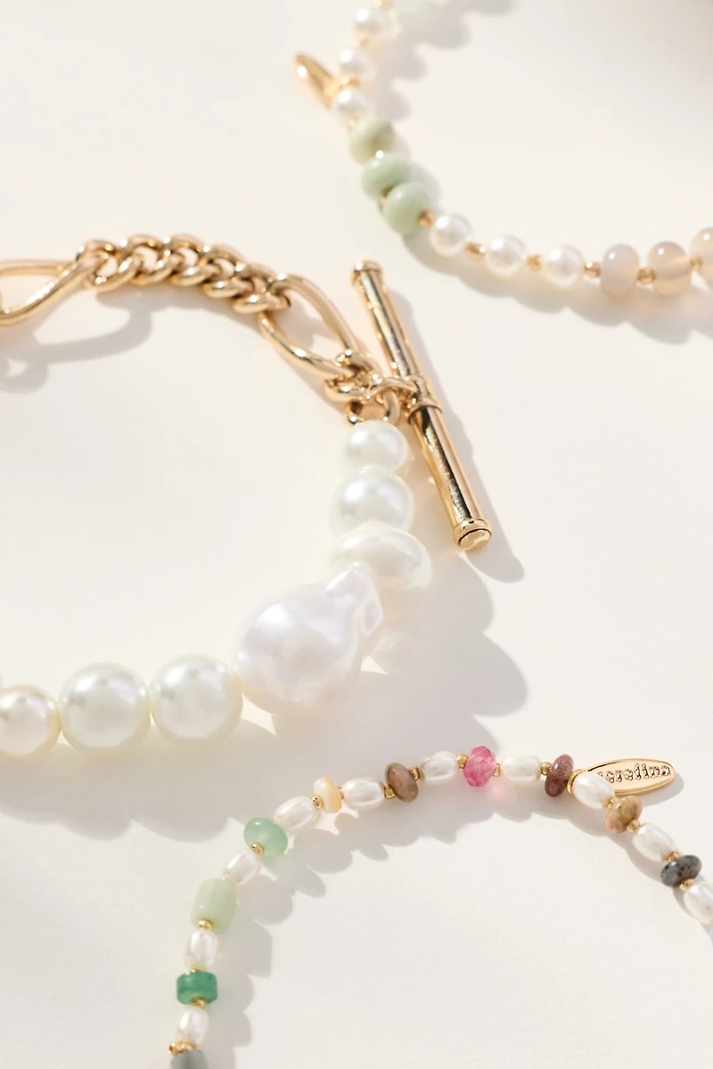 @loverlygrey x Anthropologie Beaded Bracelets, Set of 3
