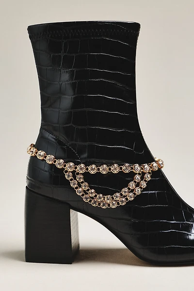 By Anthropologie Rhinestone Boot Chain