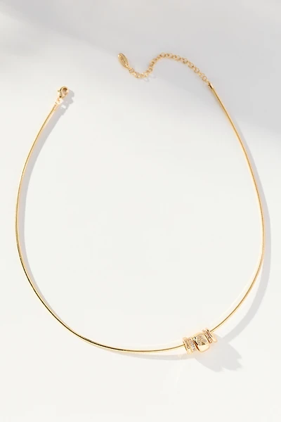 Donut Charm Monogram Necklace