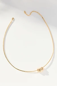 Donut Charm Monogram Necklace