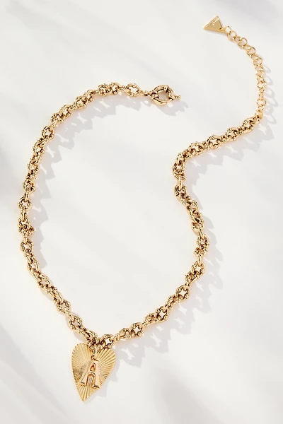 Monogram Heart Pendant Necklace