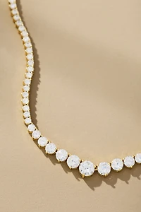 Melinda Maria Not Your Basic Graduated Tennis Necklace