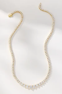 Melinda Maria Not Your Basic Graduated Tennis Necklace