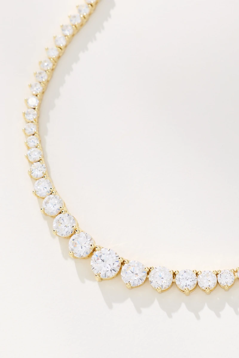 Melinda Maria Not Your Basic Graduated Tennis Necklace