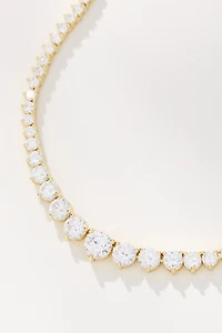 Melinda Maria Not Your Basic Graduated Tennis Necklace