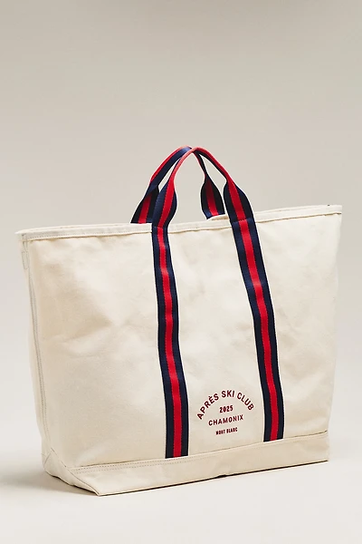 Oversized Slouchy Printed Canvas Tote