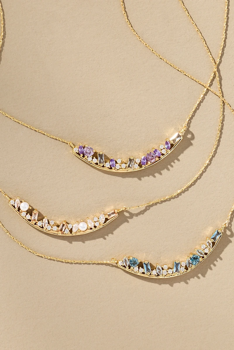 Birthstone Bar Necklace