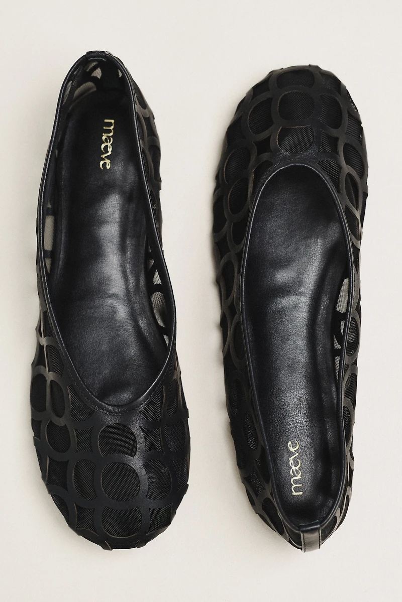 Maeve Circle Cutout Ballet Flats