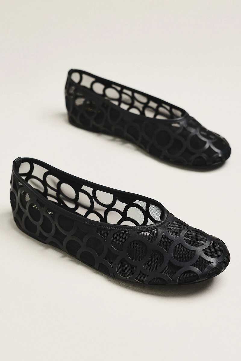 Maeve Circle Cutout Ballet Flats