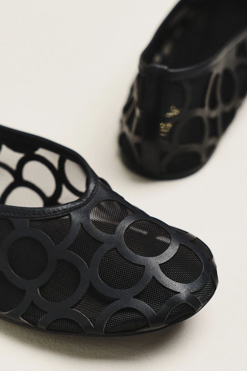 Maeve Circle Cutout Ballet Flats