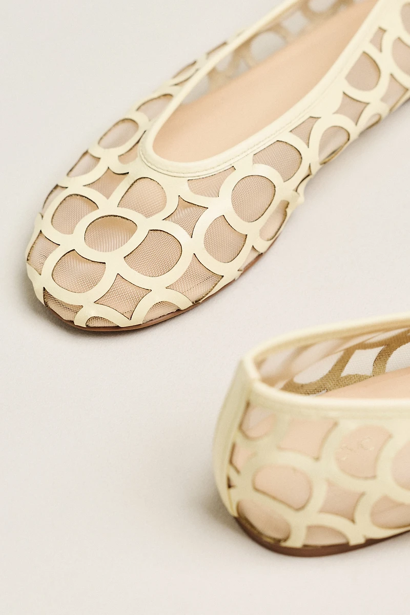 Maeve Circle Cutout Ballet Flats